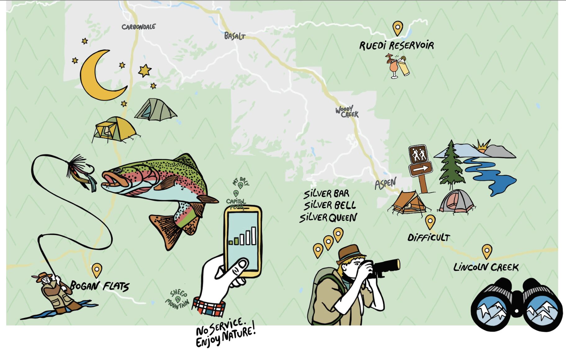 camping illo